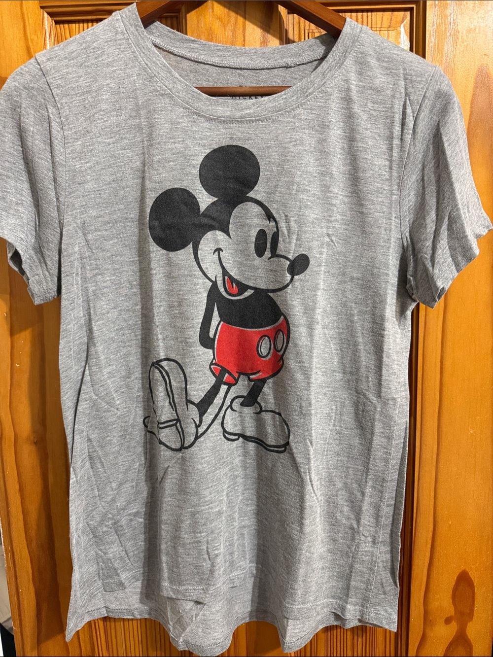 Disney Gray Tee with Classic Mickey Graphic